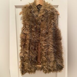 Rachel Zoe faux fur vest